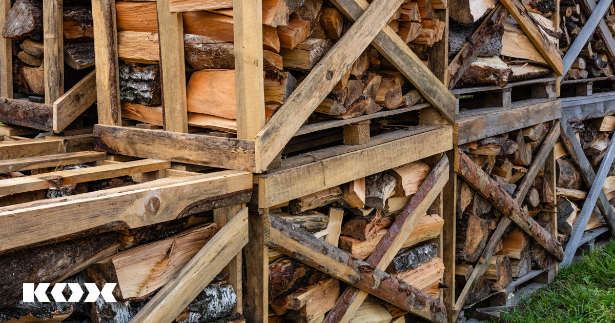 Lagerplatz fr Brennholz