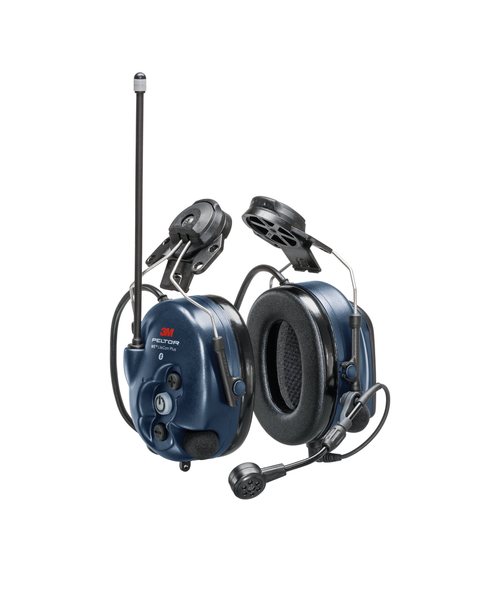 3M Peltor WS LiteCom Plus Gehörschutz mit Funk Blau, für Helmbefestigung, Blau, SNR31 dB(A), XX74628