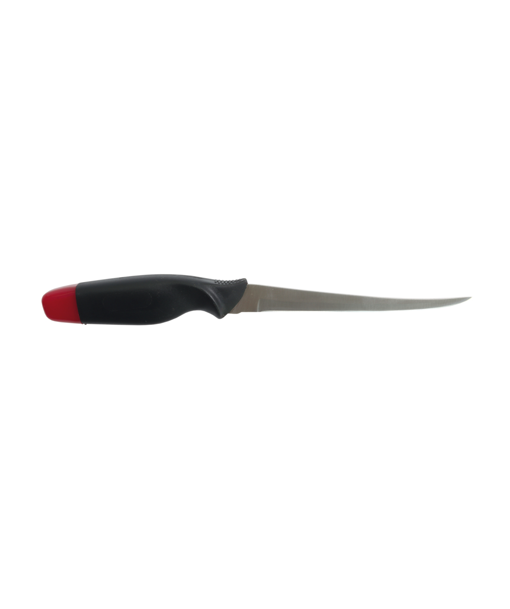 DRR Fischfiletiermesser / Jagdmesser FM-155 / 15,5 cm / Schwarz/Rot, ca. 15,5 cm Klingenlnge, XXDR208051