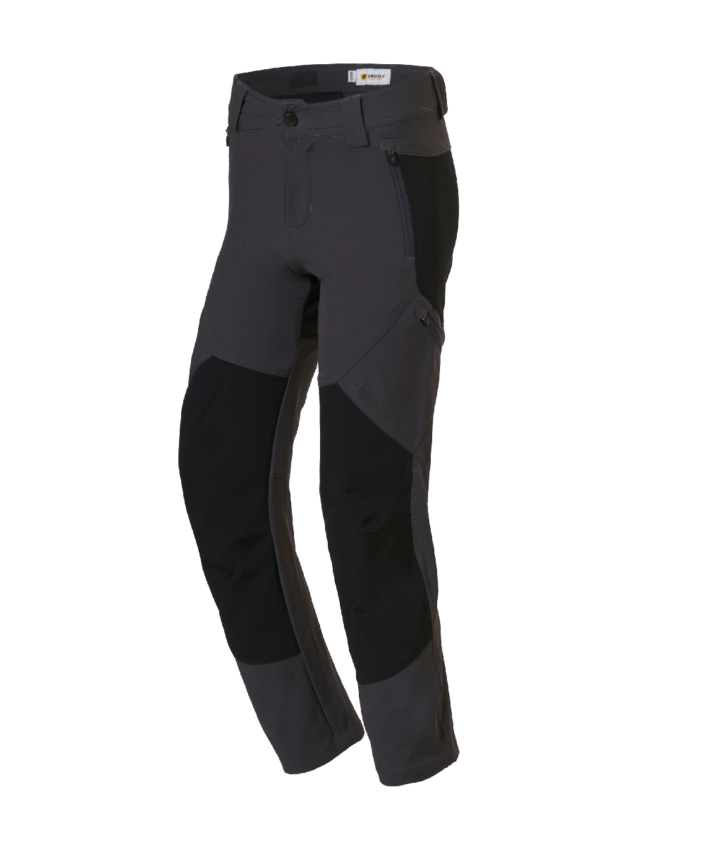 Grizzly Kinder Zeckenschutz-Outdoorhose Toronto grau/schwarz, XX78219