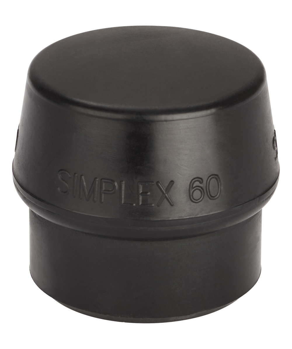 Halder Gummi Ersatzeinsatz Schwarz, passend für den Simplex Schonhammer 60 mm, XX97166-2