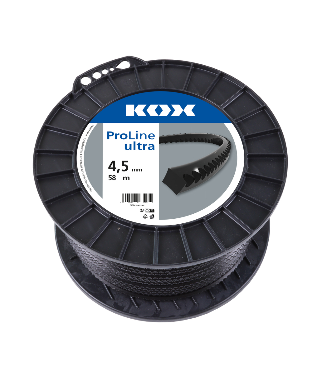 KOX Freischneidefaden ProLine Ultra 4,5 mm Durchmesser, 58 m Lnge, 4,5 mm Durchmesser, 58 m Lnge, XXF220-45-21