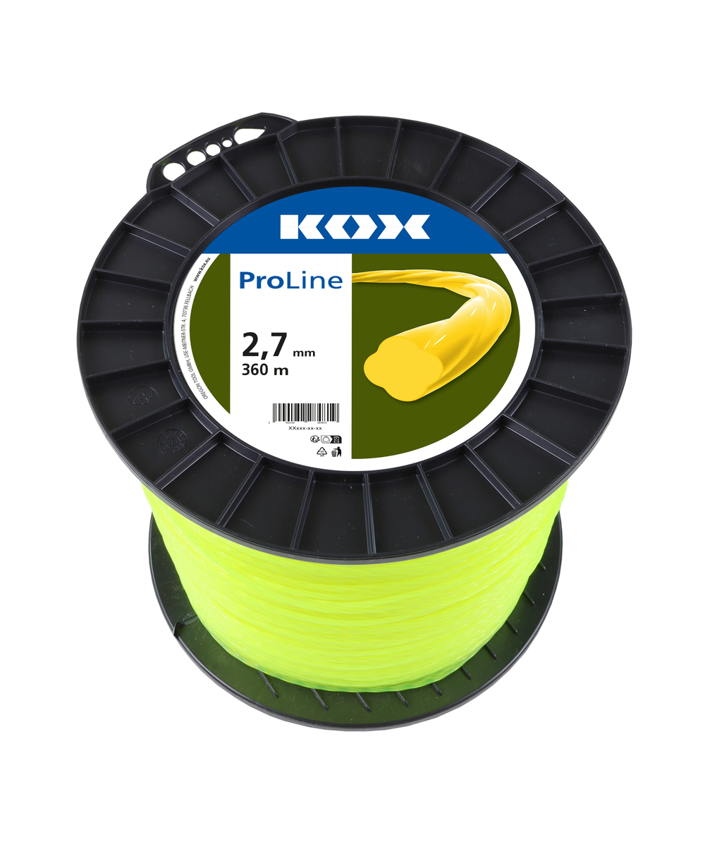 KOX Freischneidefaden ProLine twist 2,7 mm Durchmesser, 360 m Lnge, 2,7 mm Durchmesser, 360 m Lnge, XXF216-27-21