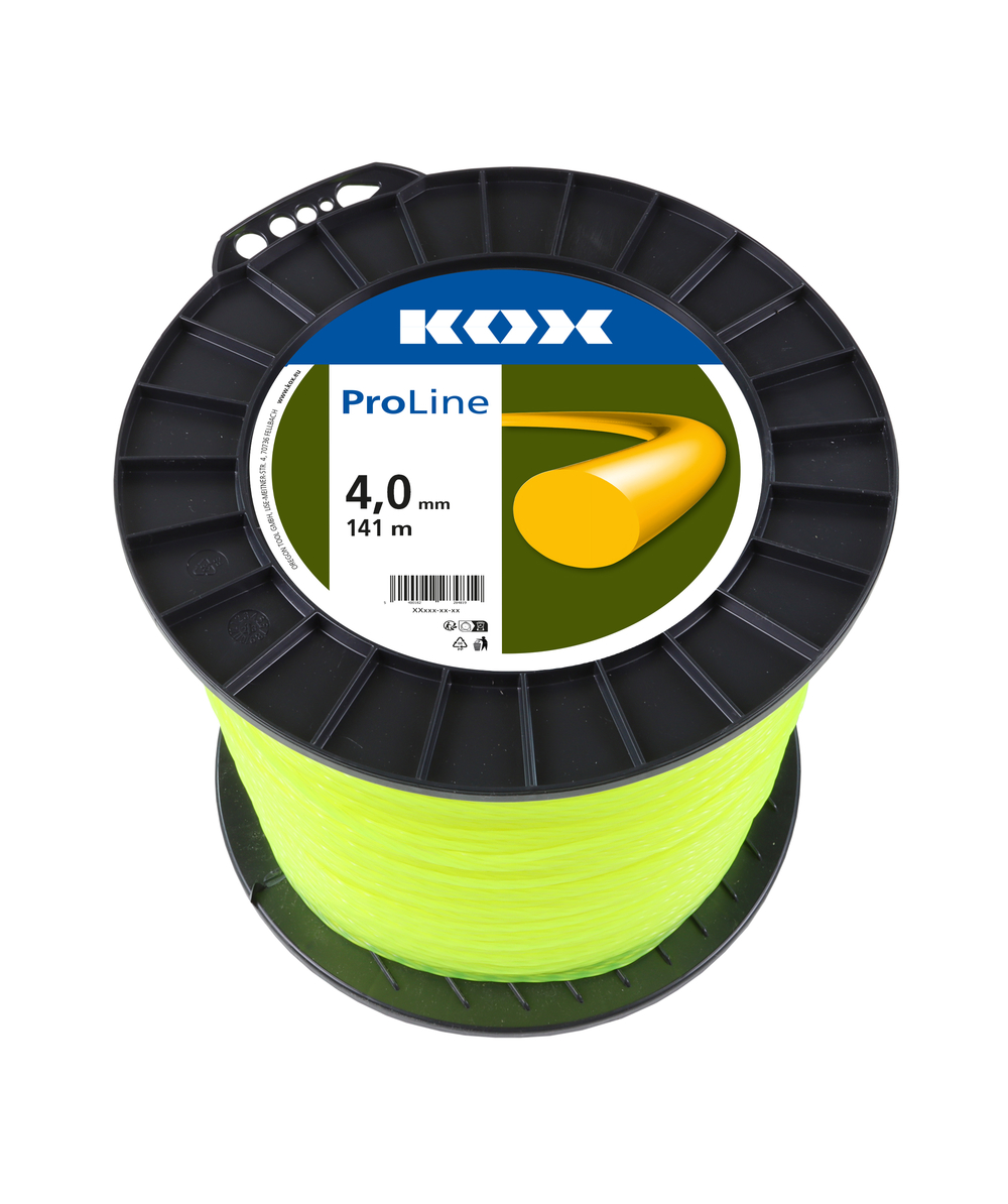 KOX ProLine Freischneidefaden rund 4,0  mm Durchmesser, 141 m Lnge, 4,0  mm Durchmesser, 141 m Lnge, XXF211-40-21