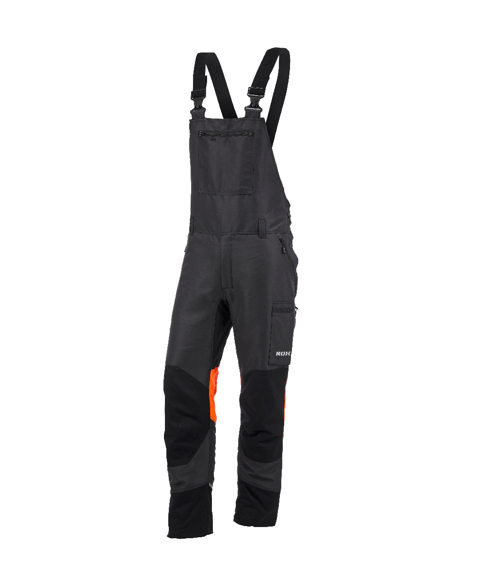 KOX Schnittschutz Latzhose Duro 3.0 Anthrazit/Orange