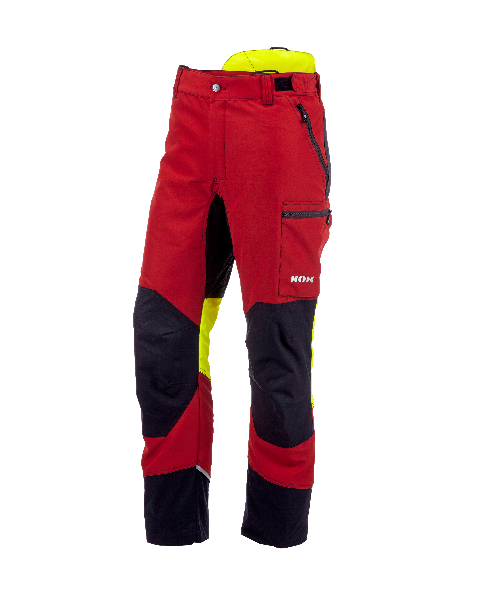 KOX Schnittschutzhose Duro 3.0 Rot/Gelb, XX71233