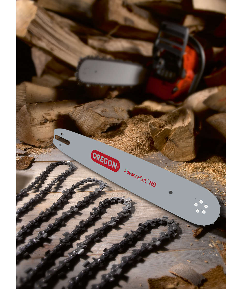 Oregon AdvanceCut HD Satz mit Fhrungsschiene und 4 Halbmeiel Sgeketten 3/8