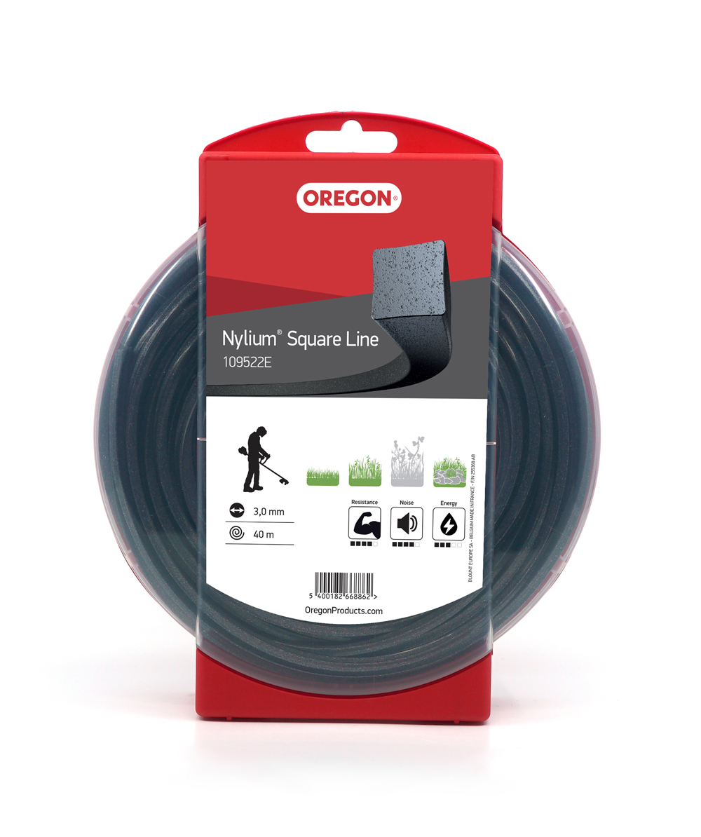 Oregon Freischneidefaden Nylium quadratisch 3,0 mm Durchmesser 40 m Lnge, -, 109522E