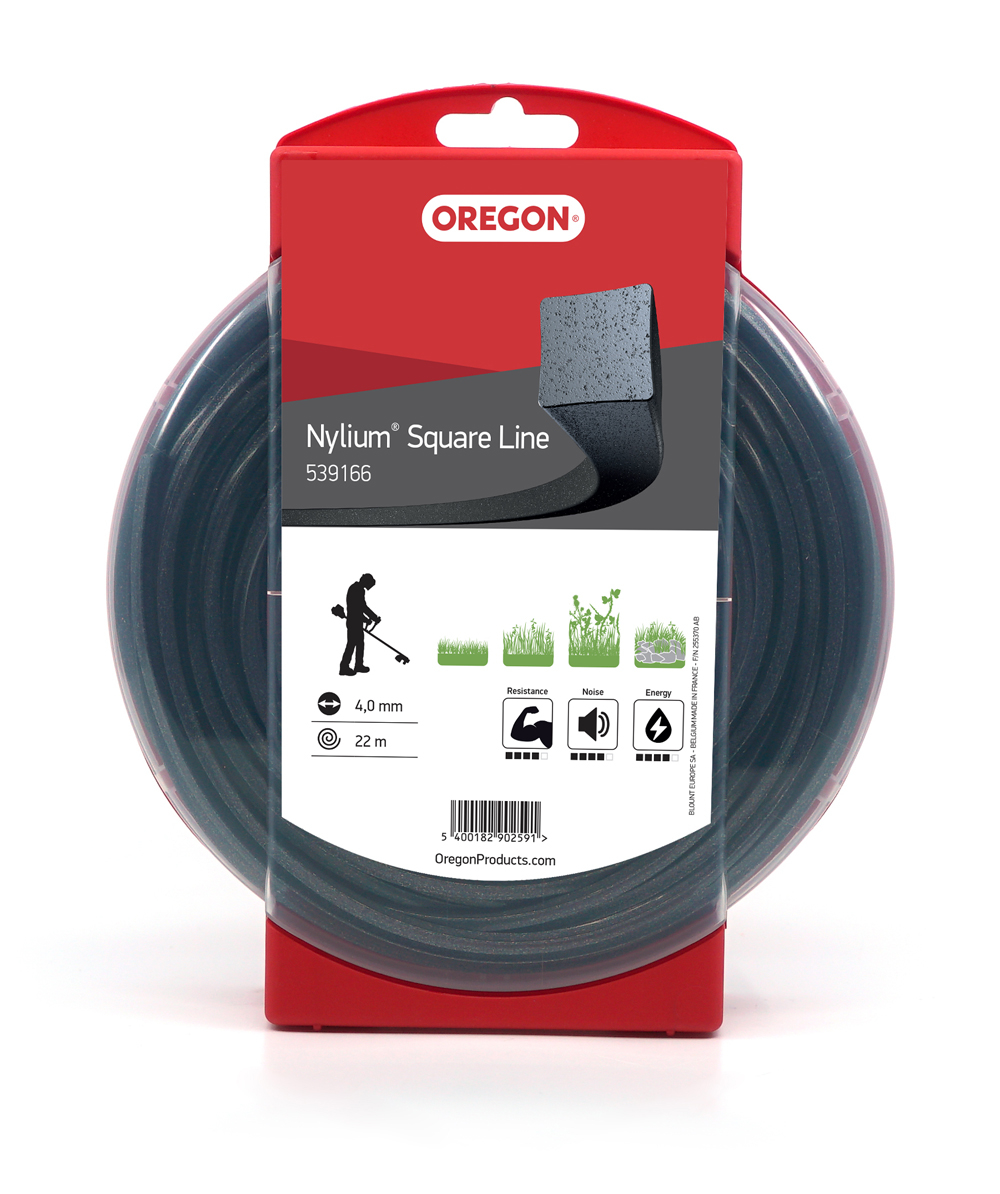 Oregon Freischneidefaden Nylium quadratisch 4,0 mm Druchmesser 22 m Lnge, -, 539166