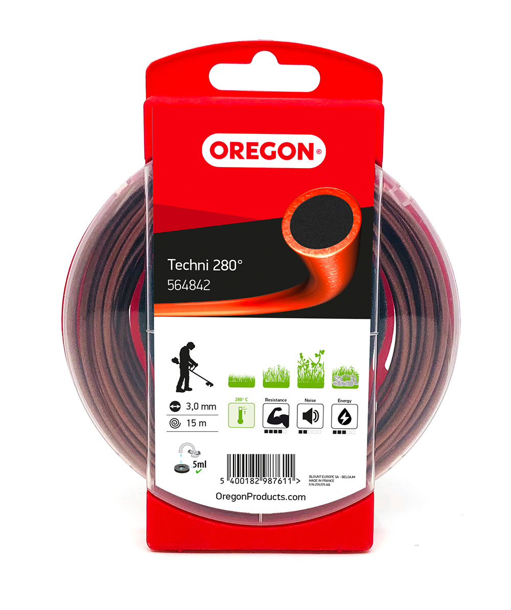 Oregon Freischneidefaden Techni 280, 3,0 mm x 15 m, -, 564842