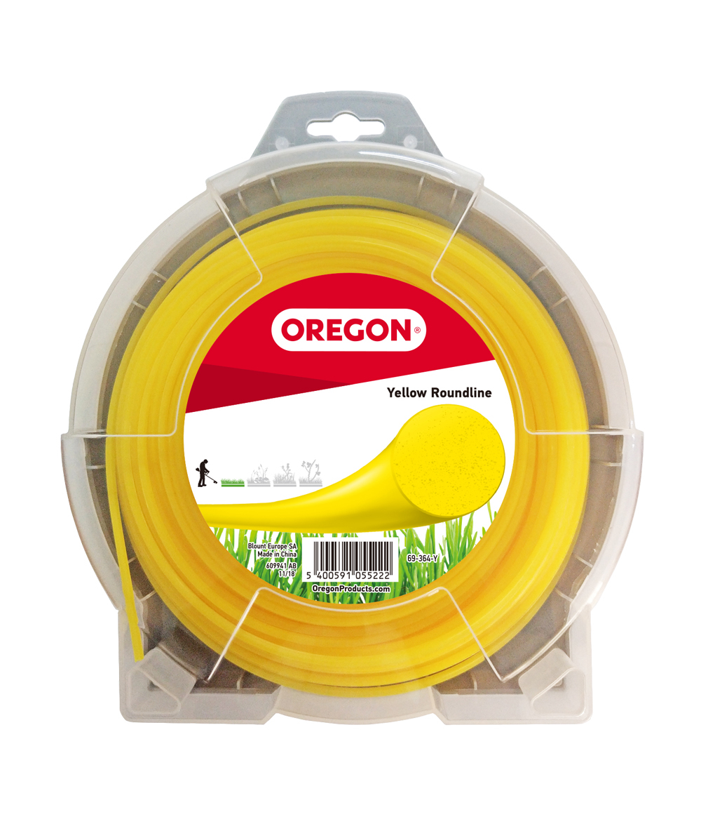 Oregon Gelber Freischneidefaden rund / Trimmerfaden Yellow Roundline, 69-Y-000