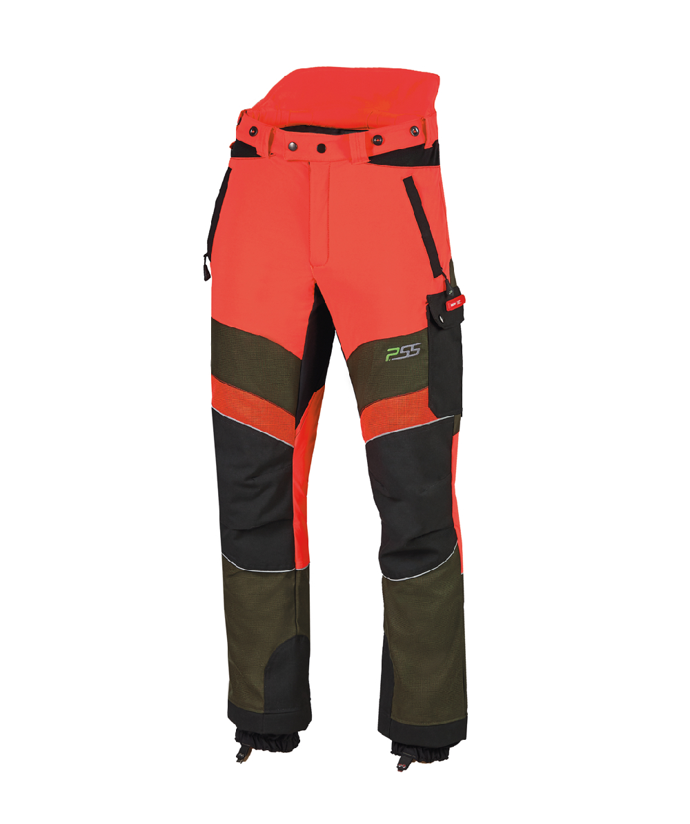 PSS Schnittschutzhose X-treme Breeze Neonrot/Grün
