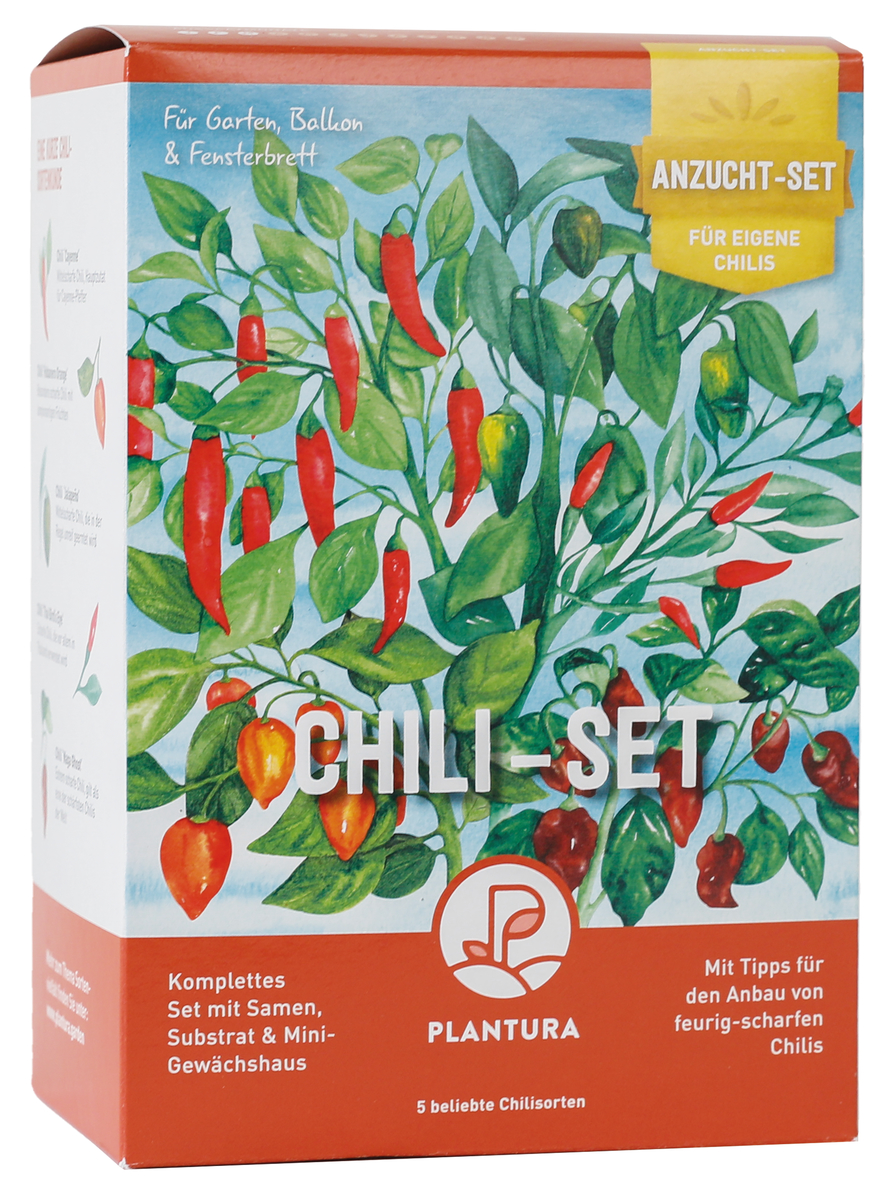 Plantura Chili-Anzuchtset Anbau-Set für Chilis
