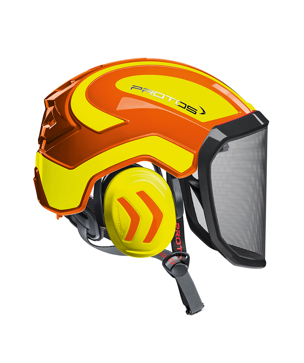 Protos Forsthelm / Schutzhelm KOX Integral Arborist F39 Orange/Neongelb, XX74134