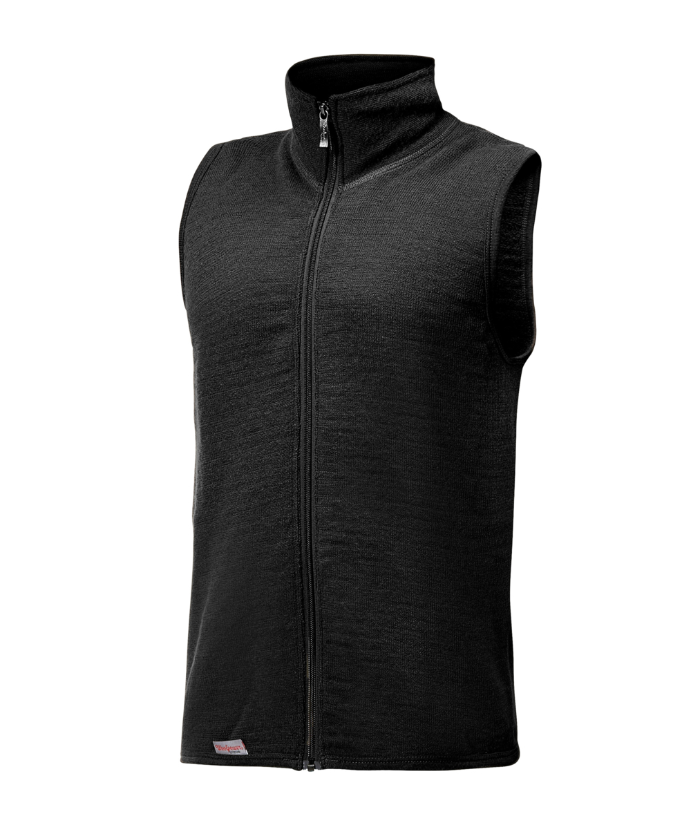 Woolpower Vest 400 Strickweste / Merino Weste Black, Black, XXWP7244S