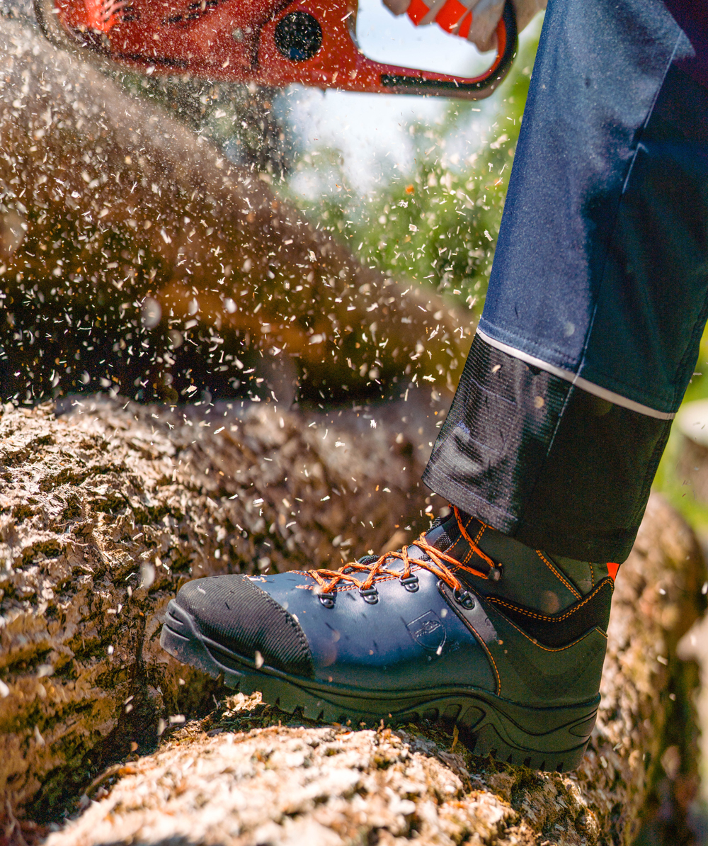 KOX Schnürsenkel für Schnittschutzstiefel, Arbeitsschuhe in Orange