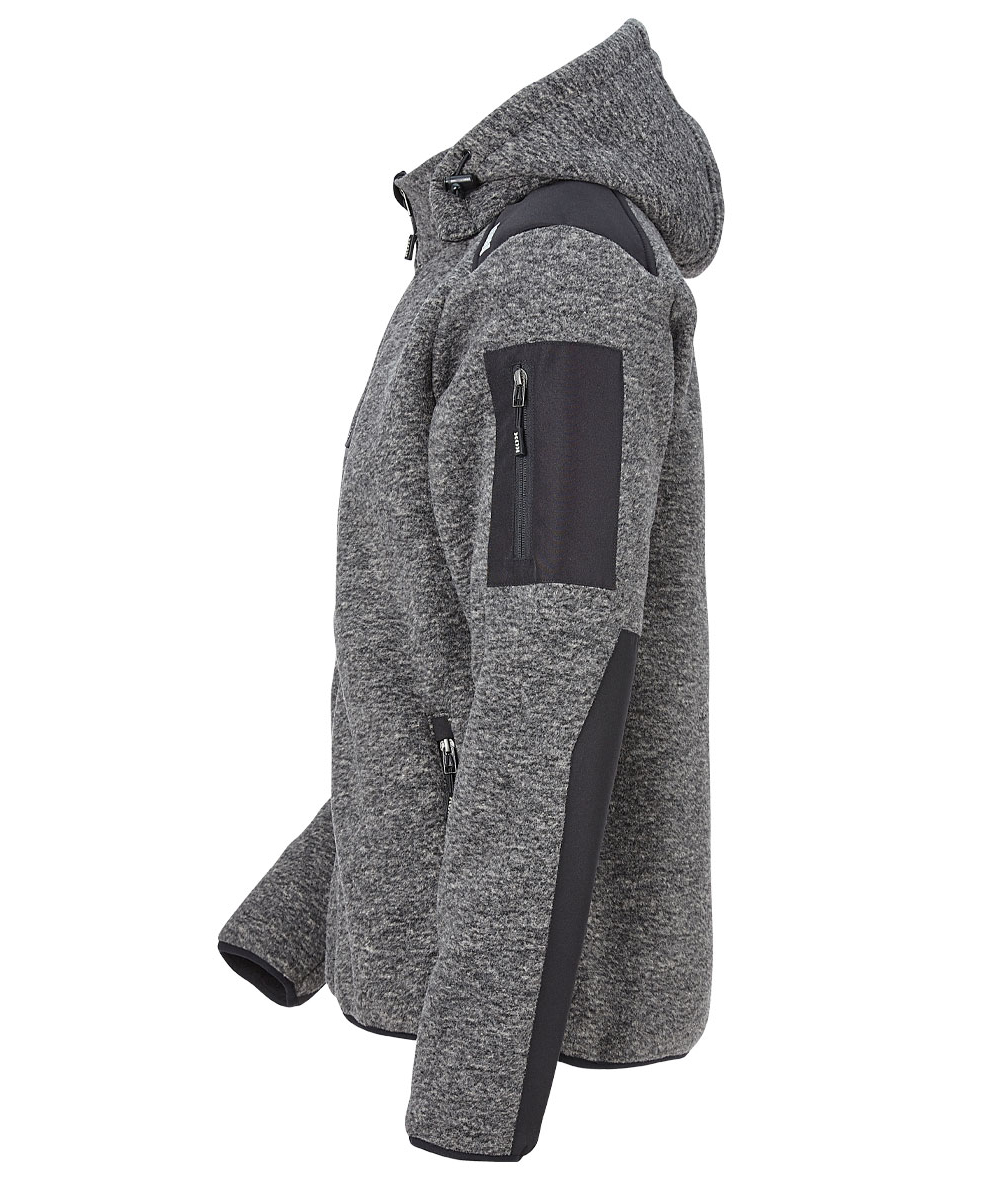 KOX Fleecejacke Herren Grau/Schwarz