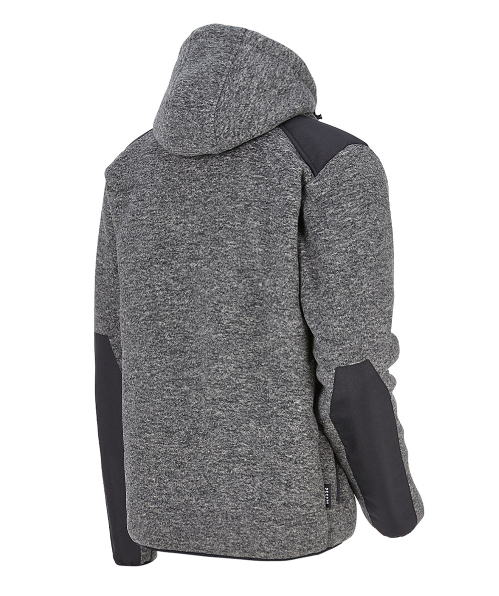 Fleecejacke schwarz grau