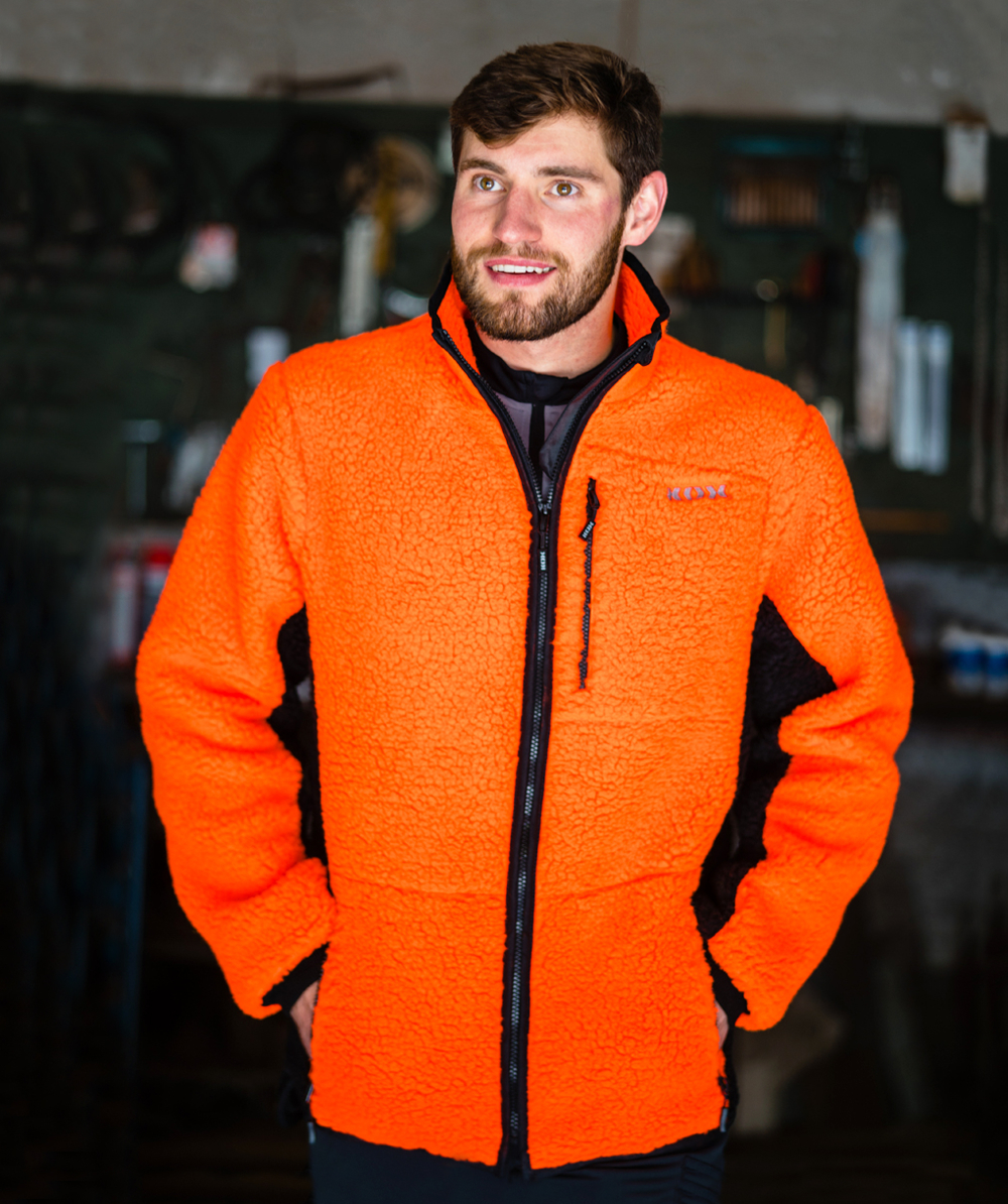 Faserpelz orange Clearance