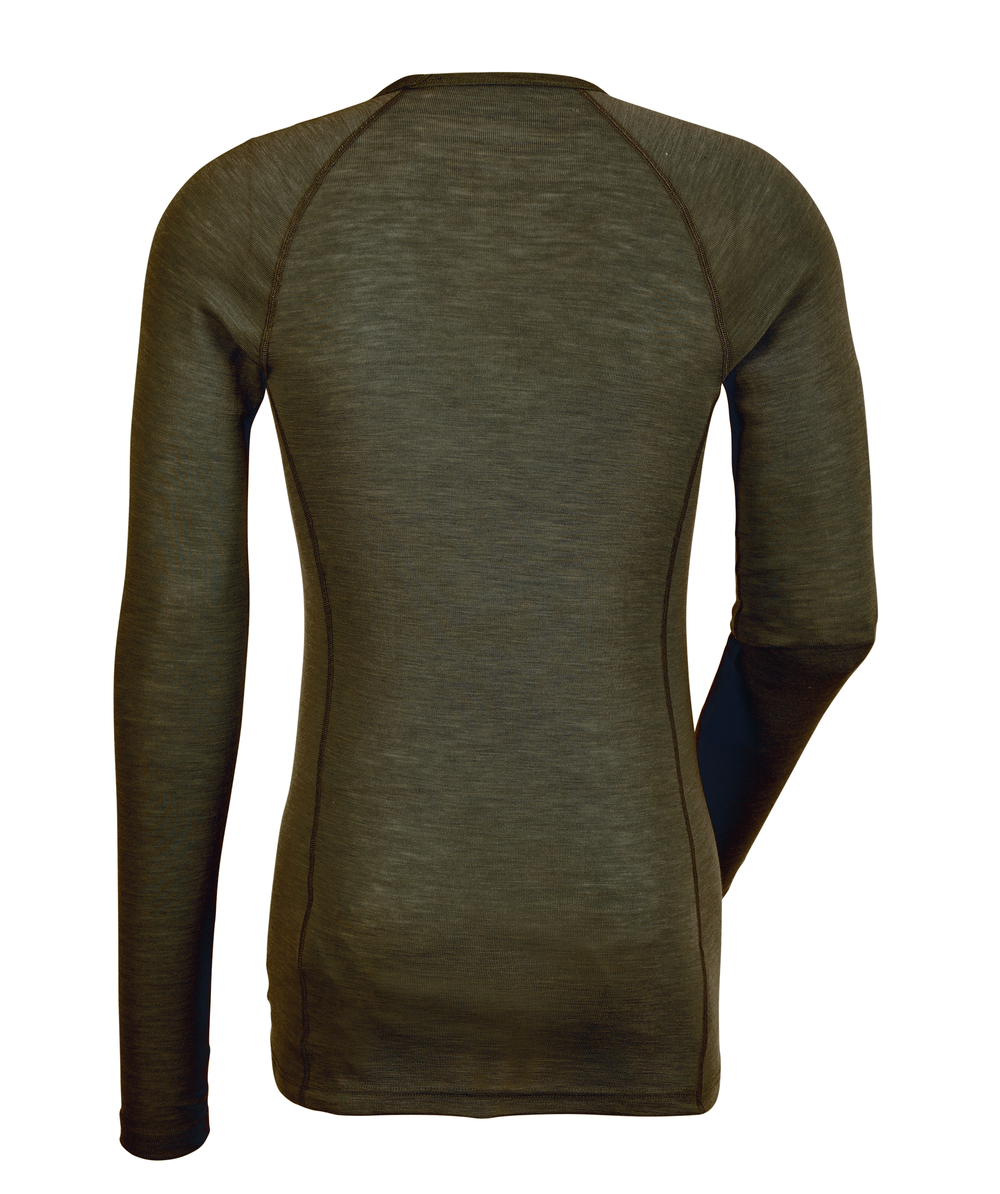 Woolpower Crewneck LITE Rundhalshemd Merino Shirt langarm Pine Green bei KOX online fur Forst und Garten bestellen
