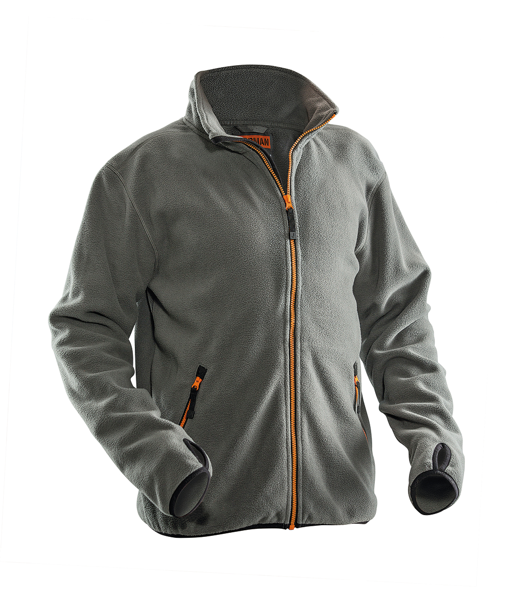 Jobman Fleecejacke 5501 Grau, Grau, XXJB5501G