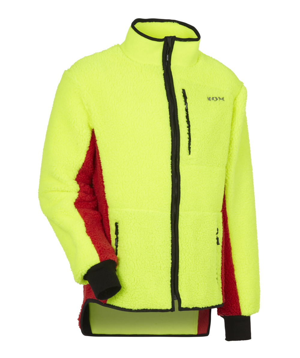 KOX Faserpelzjacke Gelb/Rot, Gelb/Rot, XX76128