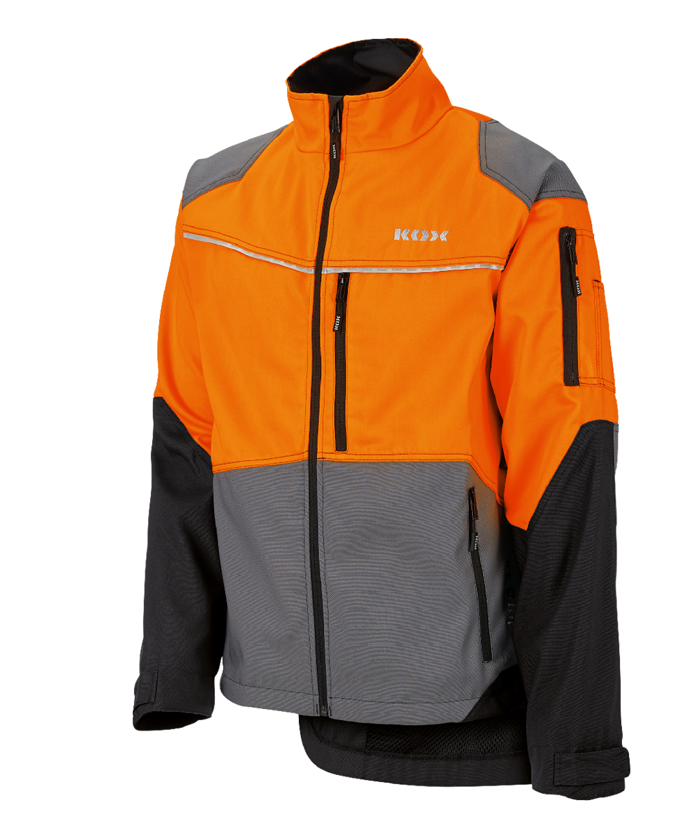 KOX Forstjacke Duro 2.0 Grau/Orange, Grau/Orange, XX71417