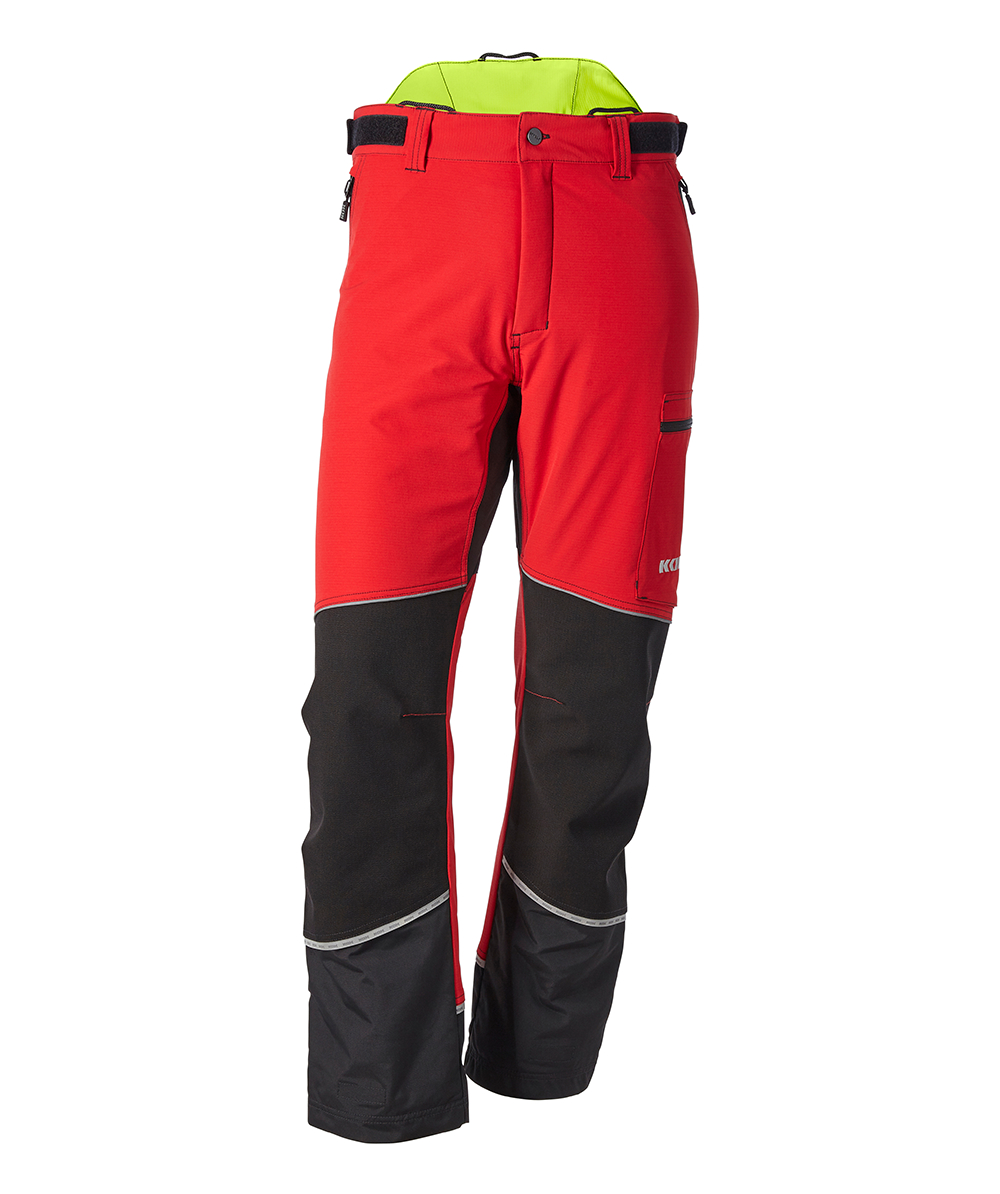 KOX Schnittschutzhose Stretch Elch 3.0 Rot/Gelb, Rot/Gelb, XX71236