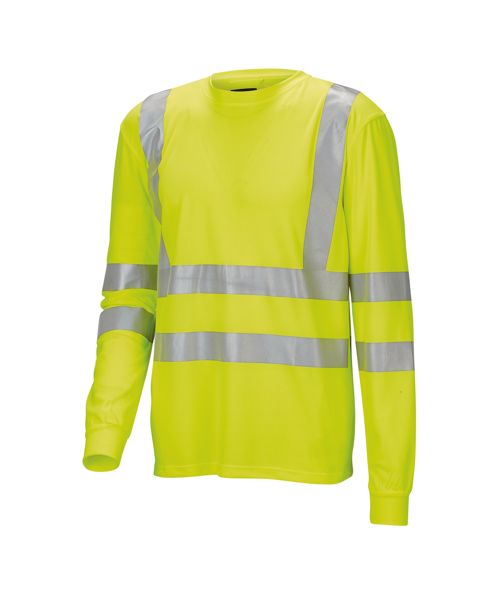 Jobman Langarmshirt HiVis 5593 Gelb, Gelb, XXJB5593G