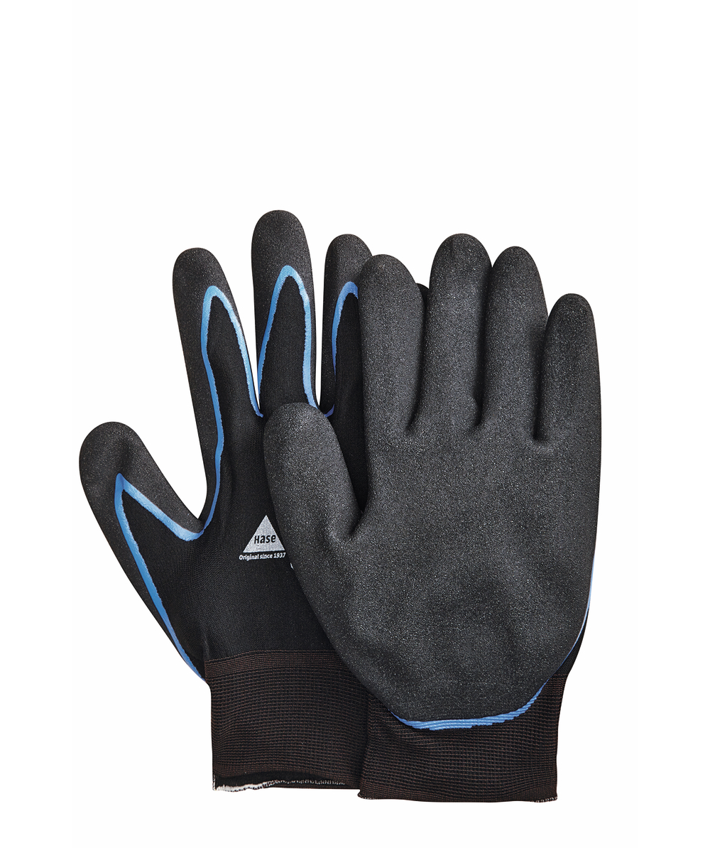 Hase Arbeitshandschuhe / Montagehandschuhe Padua Dry, Schwarz/Blau, XX75110