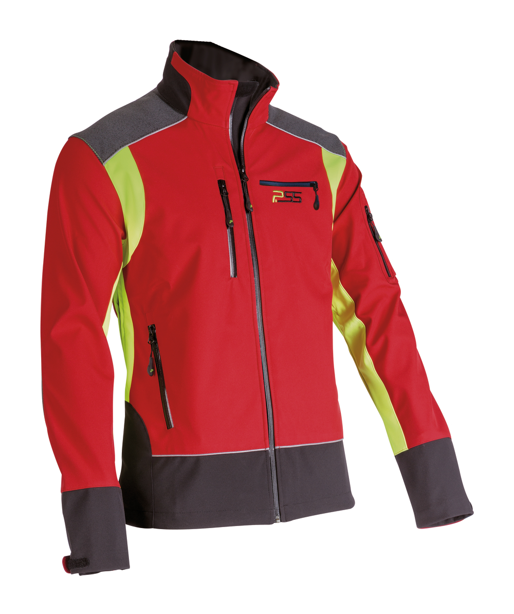 X-treme Shell - Soft Shell-Jacke in rot/gelb