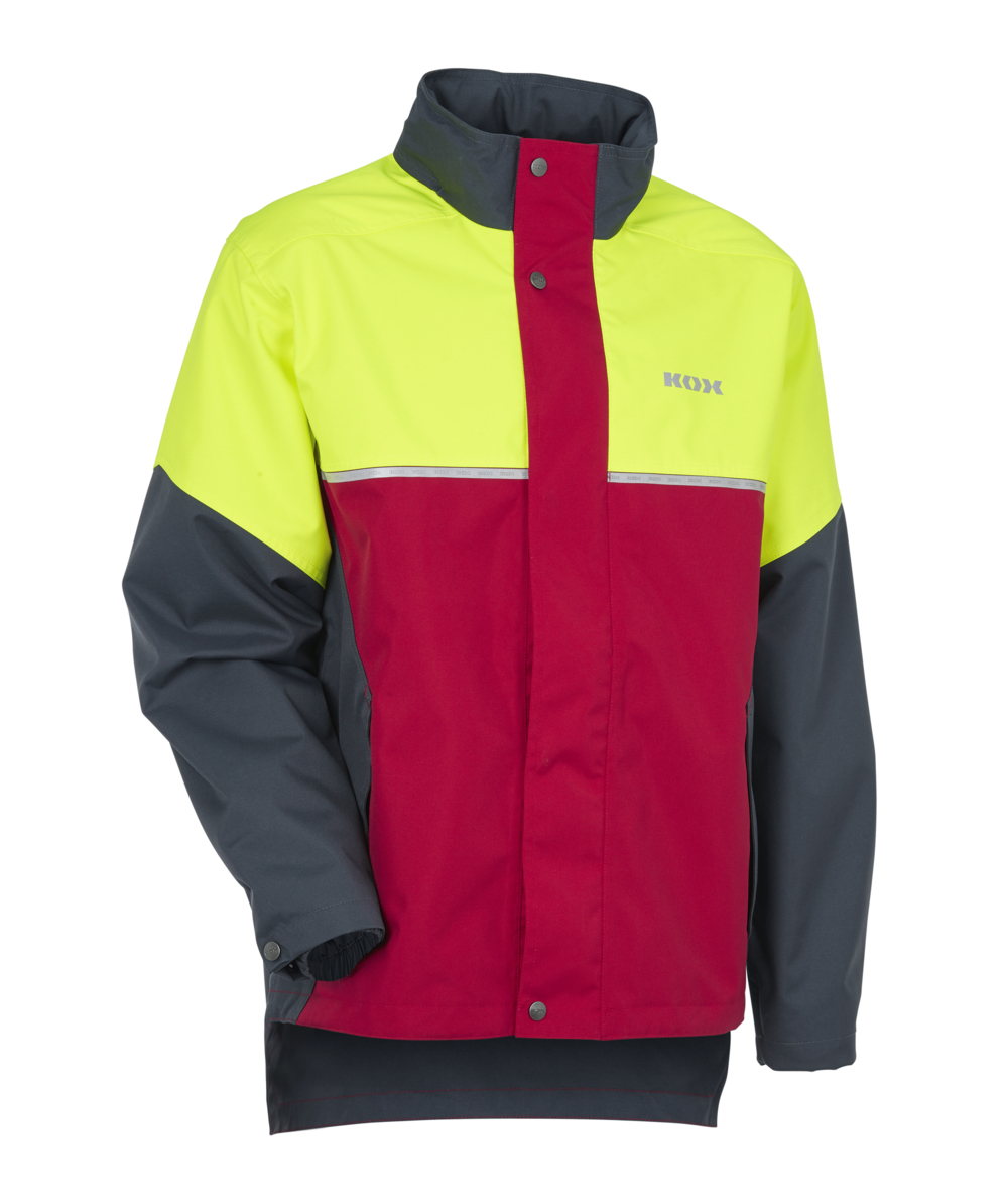 KOX Regenjacke wasserdicht Aquatex 2.0 Rot/Gelb, Rot/Gelb, XX72409