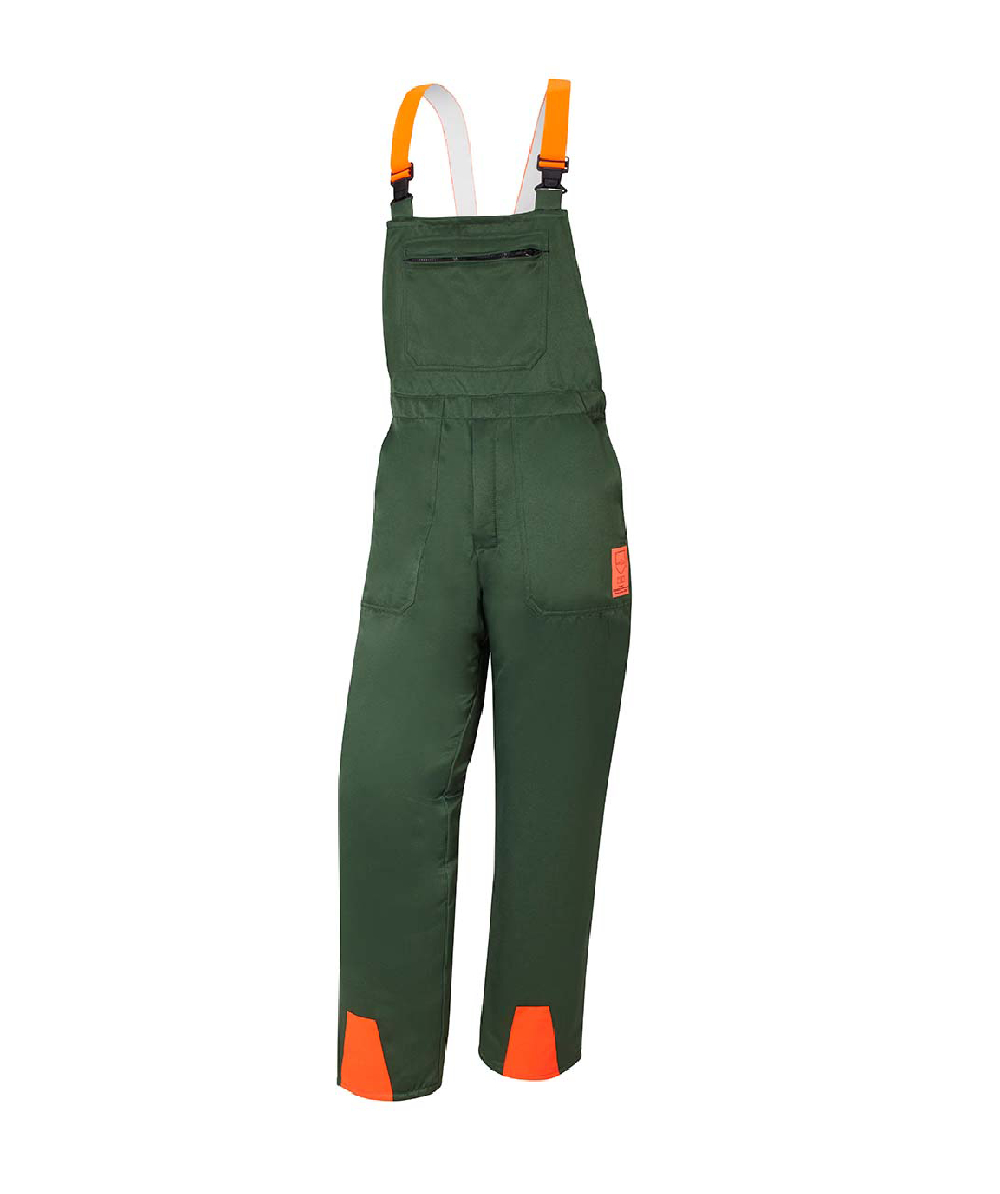 Novotex-Isomat Schnittschutz Latzhose Form C Grn, grn/orange, XX71105