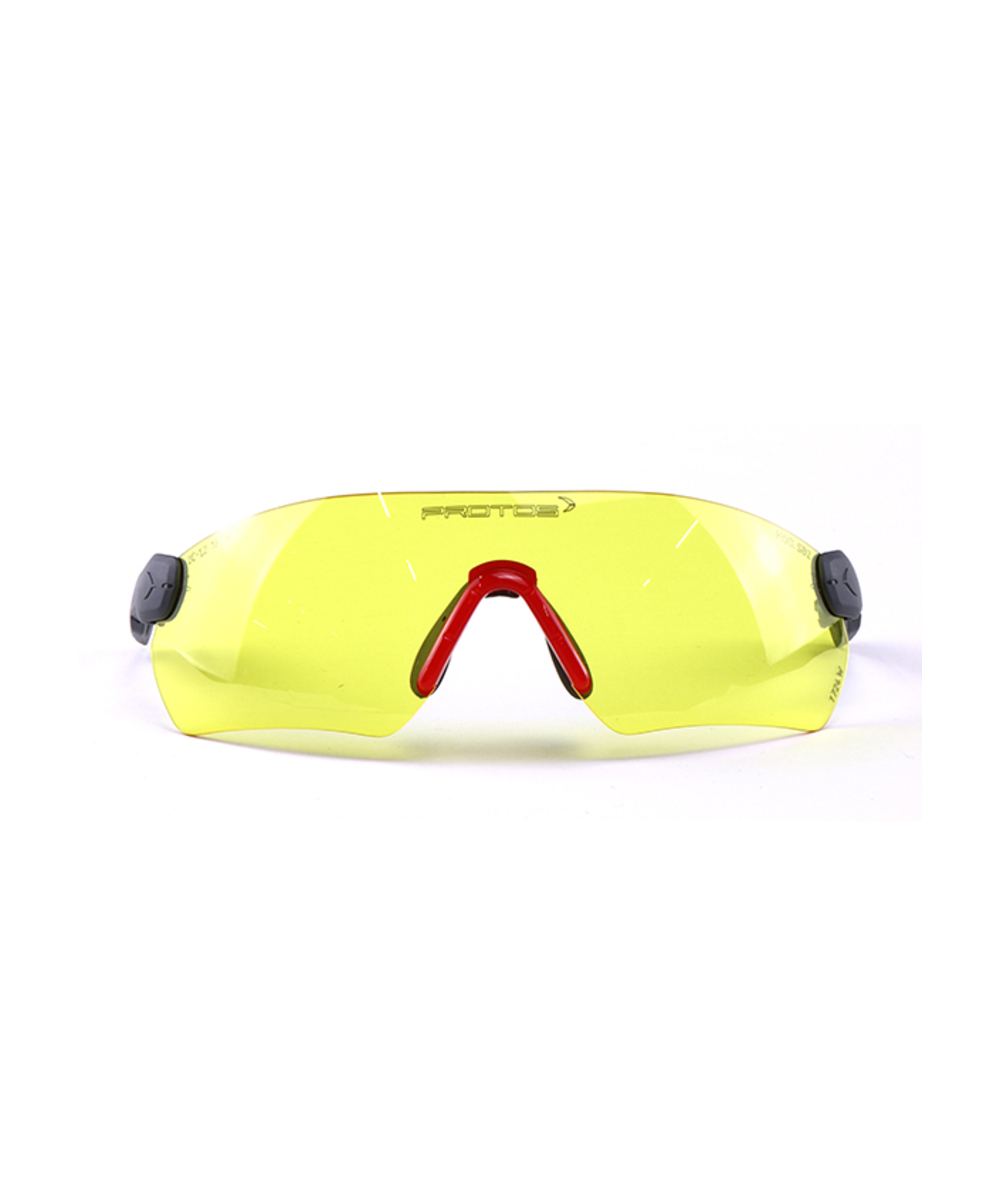 Protos Integral Schutzbrille/ Sicherheitsbrille, gelb, Gelbe Protos Integral Sicherheitsbrille mit UV-Schutzfilter, XX74335