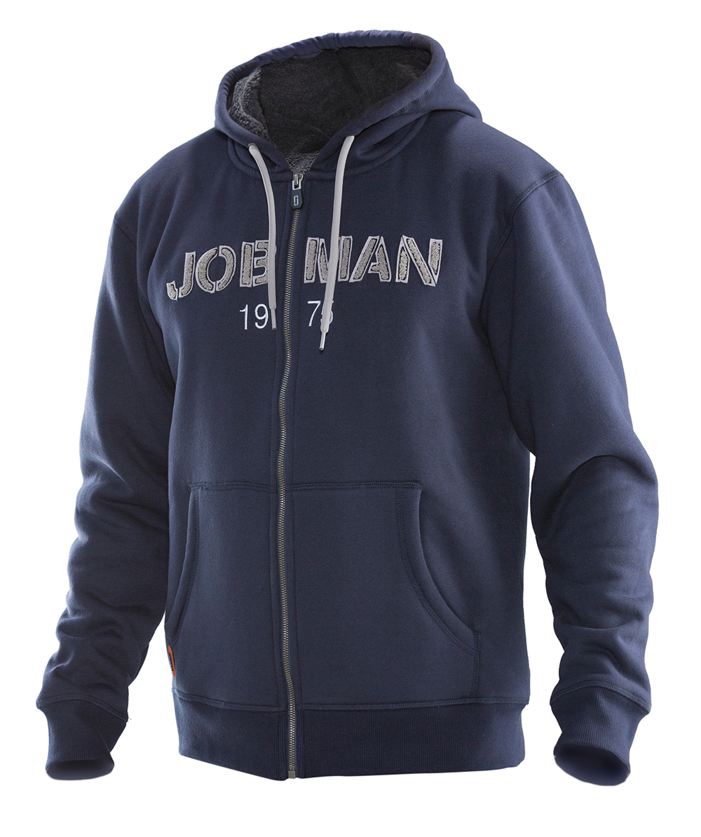 Jobman Sweatshirt Jacke 5154 Marineblau, Marineblau, XXJB5154M