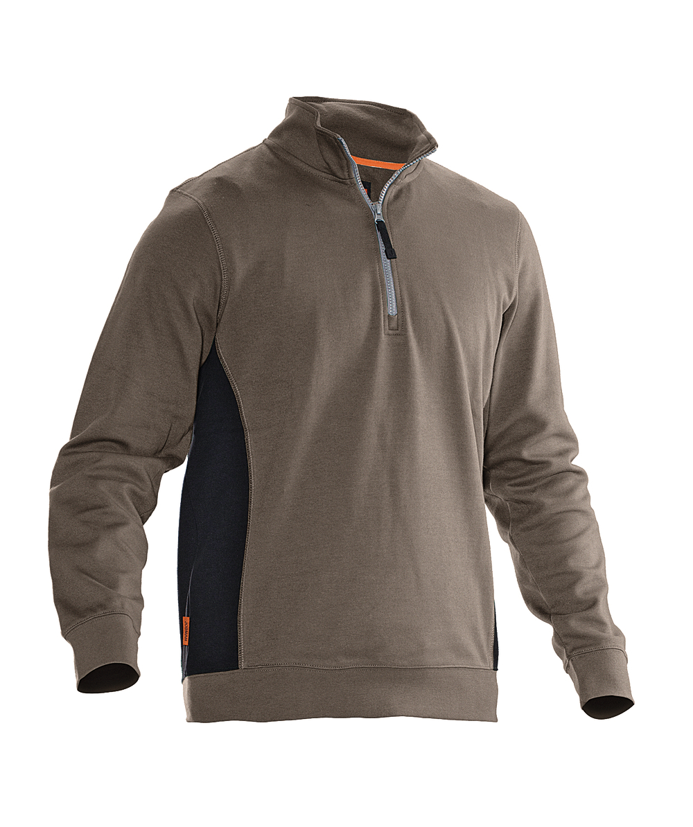 Jobman Sweatshirt 5401 Khaki/Schwarz, Khaki/Schwarz, XXJB5401K