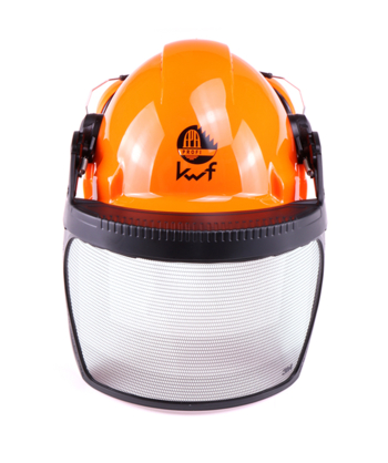 Helm Kopfschutz Forsthelm Schützende mit Visier & Headset für Freischneider Bike 